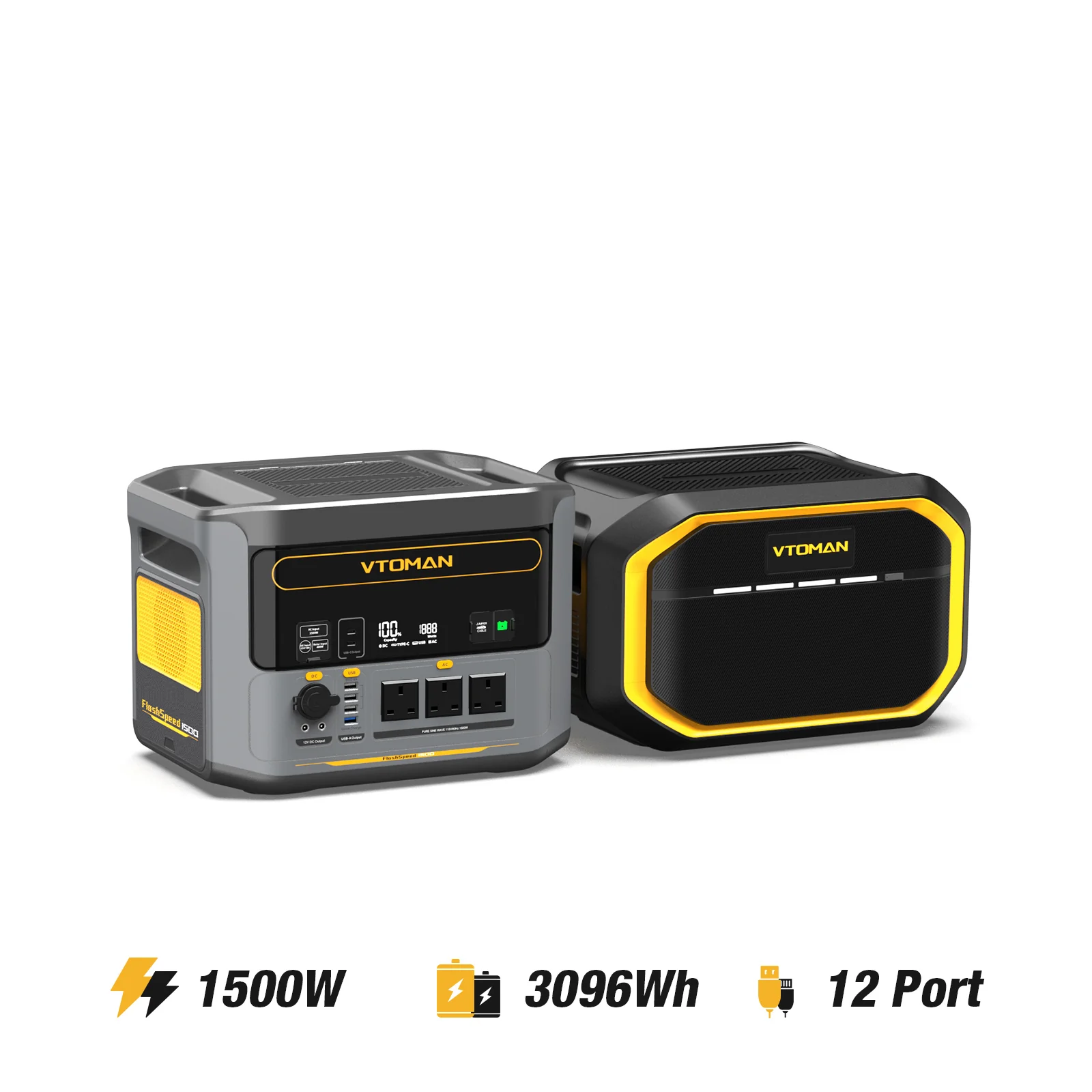 VTOMAN 1548Wh Extra Battery Compatible With FlashSpeed 1500/1000/600 - Image 6