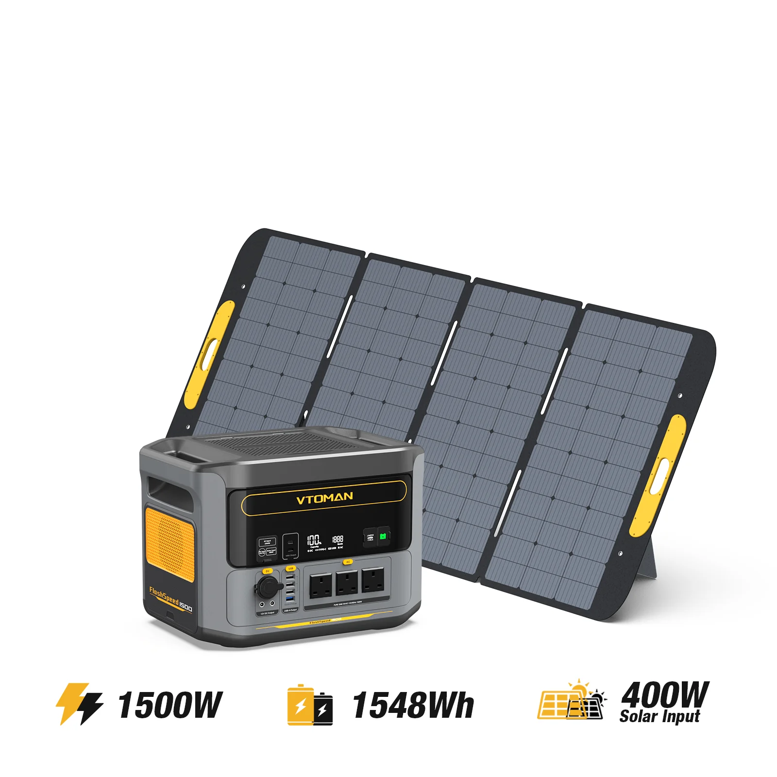 VTOMAN 400W Foldable Portable Solar Panels - Image 6