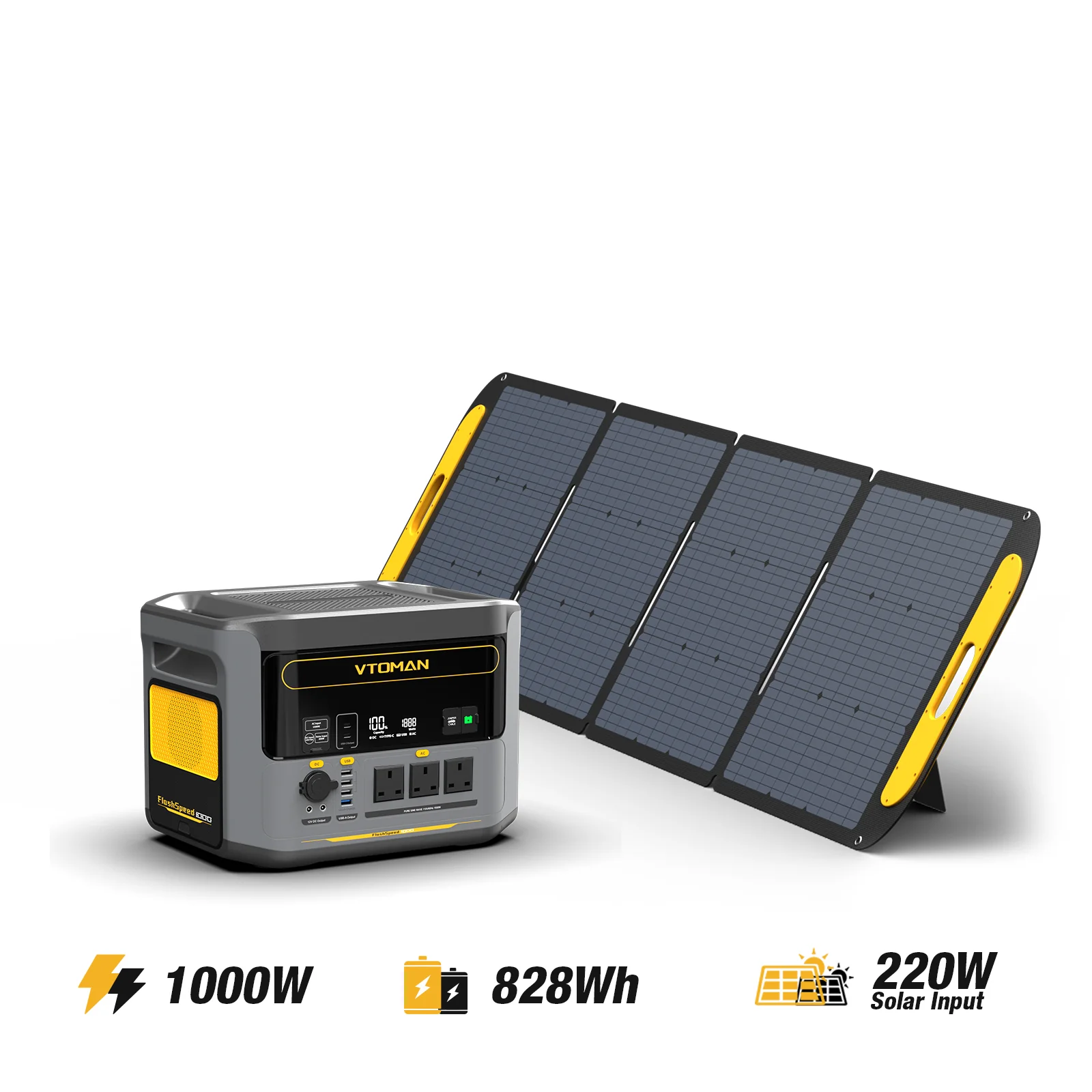VTOMAN FlashSpeed 1000 Power Station 828Wh | 1000W - Image 7