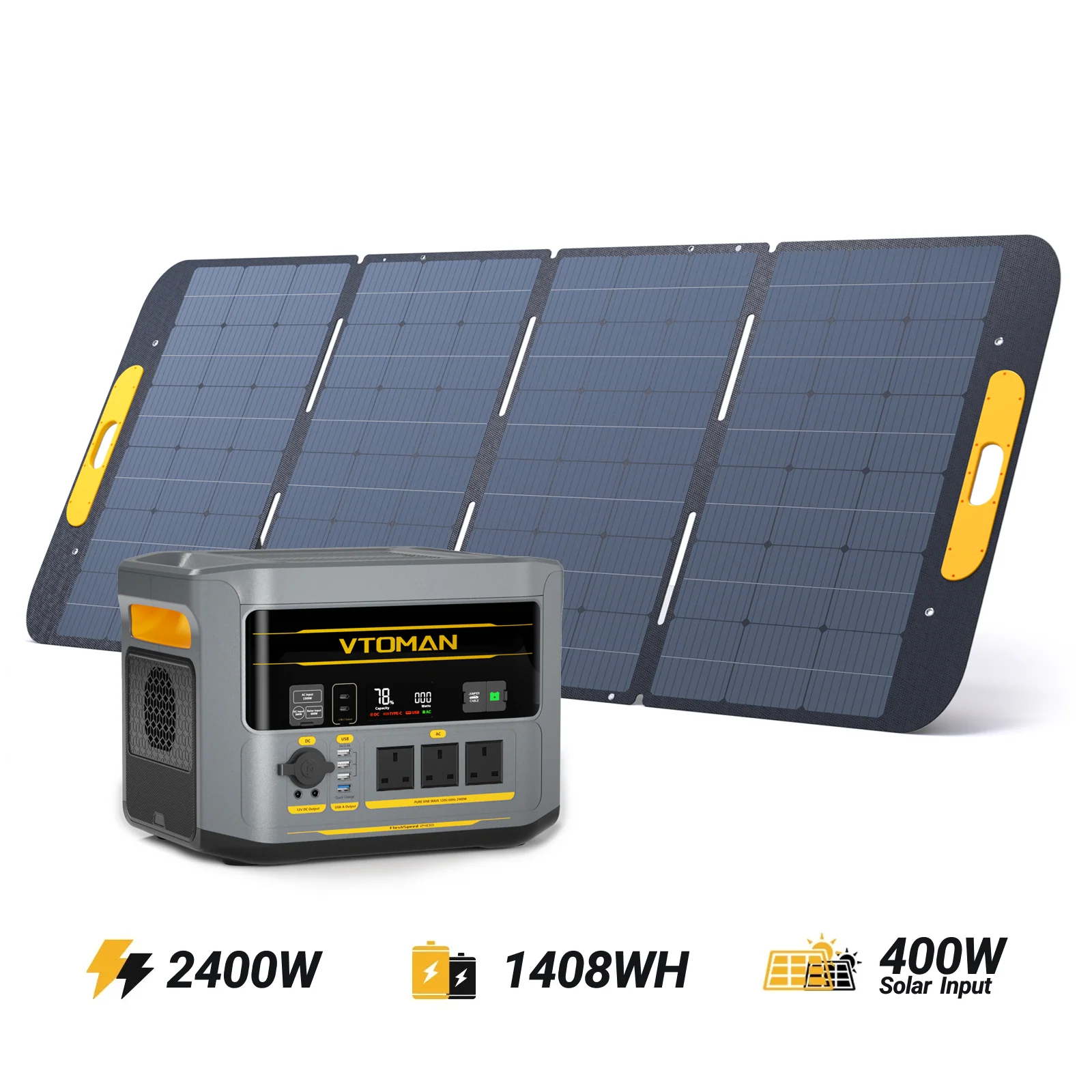 VTOMAN FlashSpeed 2400 Portable Power Station - Image 10