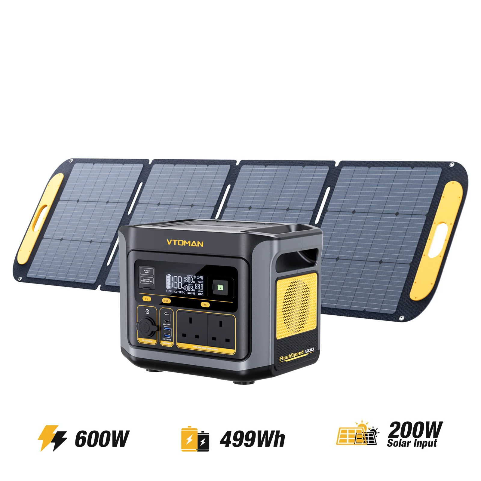 VTOMAN FlashSpeed 600 Portable Power Station - Image 17