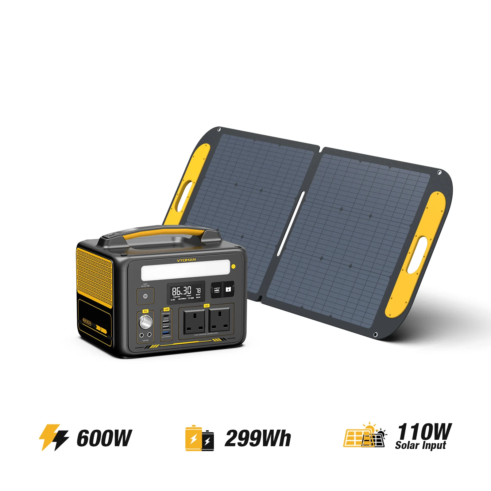 VTOMAN Jump 600X Power Station - Image 5